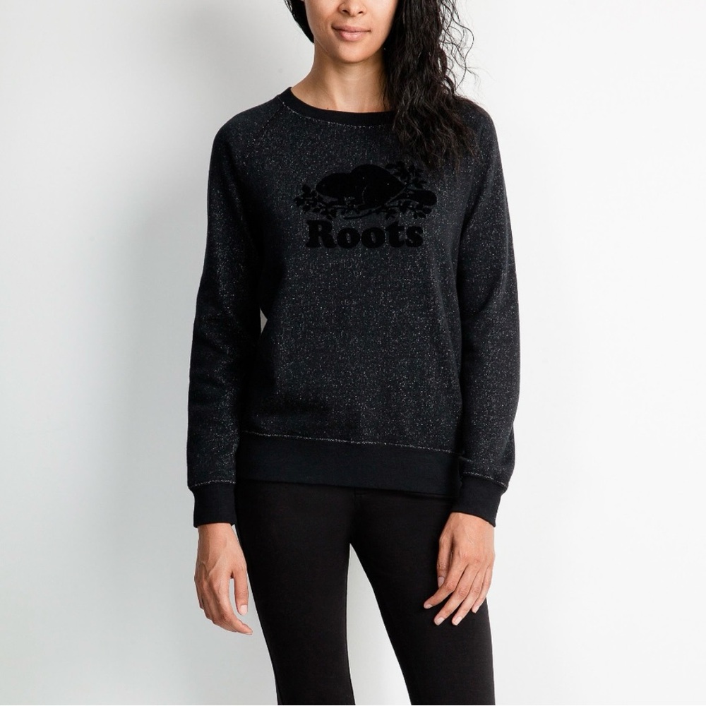 Roots Women’s‎ Black Long Sleeve Sweatshirt Size Small